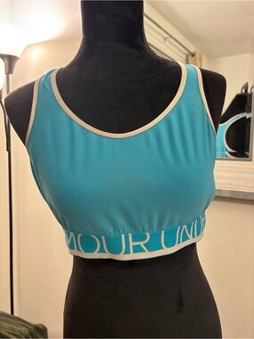 Under Armour Aqua Sports Bra with Cream Trim
